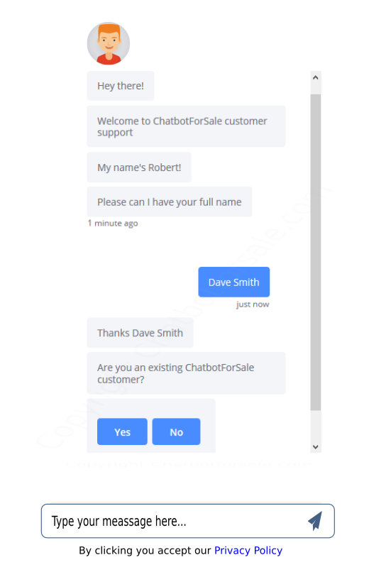customer service chatbot for retail
